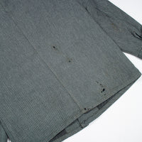 70s Vintage Swiss Army Salt & Pepper Denim Chore Jacket - Large