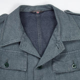 60s Vintage Swiss Army Salt & Pepper Denim Chore Jacket - Medium