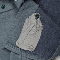 60s Vintage Swiss Army Salt & Pepper Denim Chore Jacket - Medium