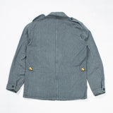 60s Vintage Swiss Army Salt & Pepper Denim Chore Jacket - Medium