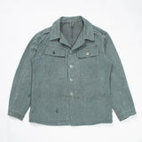 60s Vintage Swiss Army Salt & Pepper Denim Chore Jacket - Medium