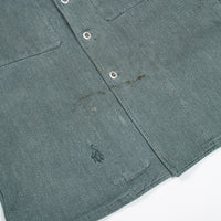 60s Vintage Swiss Army Salt & Pepper Denim Chore Jacket - Medium
