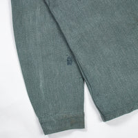 60s Vintage Swiss Army Salt & Pepper Denim Chore Jacket - Medium