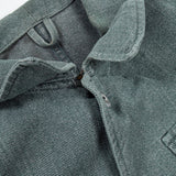 60s Vintage Swiss Army Salt & Pepper Denim Chore Jacket - Medium