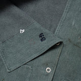 60s Vintage Swiss Army Salt & Pepper Denim Chore Jacket - Medium