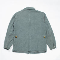 60s Vintage Swiss Army Salt & Pepper Denim Chore Jacket - Medium