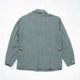 60s Vintage Swiss Army Salt & Pepper Denim Chore Jacket - Medium