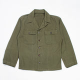 50s Vintage US Army HBT Utility Shirt - Small