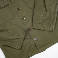 50s Vintage US Army HBT Utility Shirt - Small