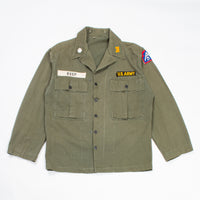 40s WW2 Vintage US Army '45D' HBT Jacket - Large