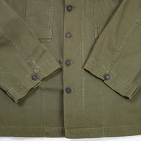 40s WW2 Vintage US Army '45D' HBT Jacket - Large
