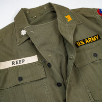 40s WW2 Vintage US Army '45D' HBT Jacket - Large