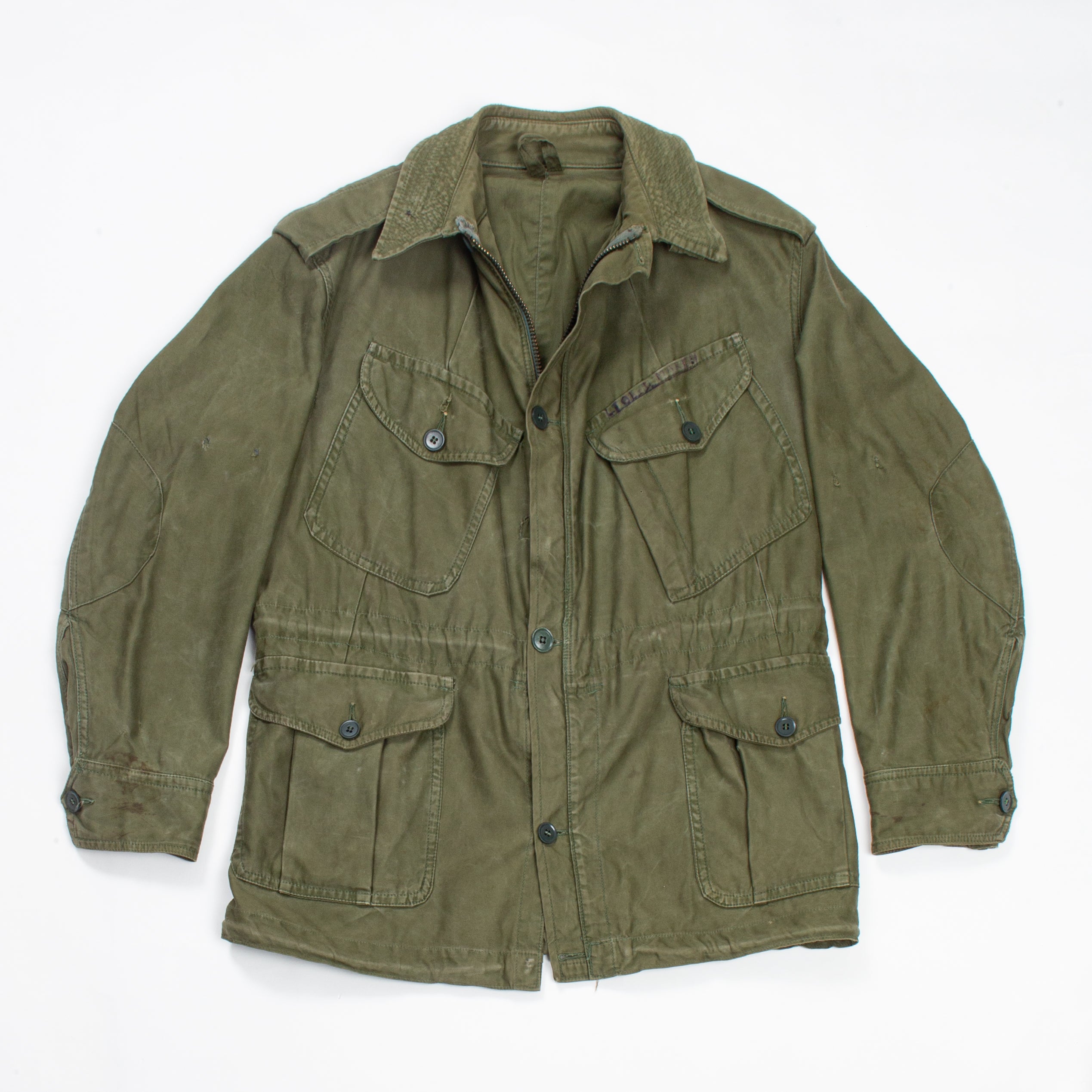 ジャケット・アウター 1940s Vintage British military Jacket Vintage 40s WW2 British Military Cropped Denim Jacket Blouse
