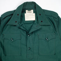 Deadstock Rare 60s Emerald Green Aggressor Shirt - Large