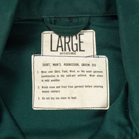 Deadstock Rare 60s Emerald Green Aggressor Shirt - Large