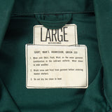 Deadstock Rare 60s Emerald Green Aggressor Shirt - Large
