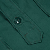 Deadstock Rare 60s Emerald Green Aggressor Shirt - Large