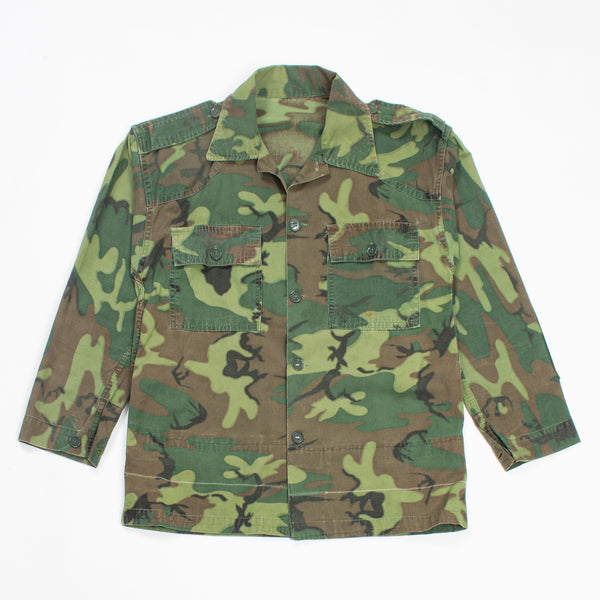 60s Vietnam War Vintage ARVN Poplin ERDL Shirt - X-Small