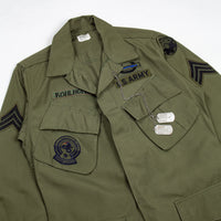 60s Vietnam War Vintage 9th ID Poplin Jungle Jacket - Small