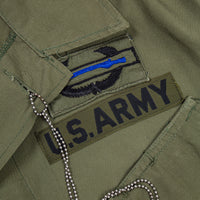 60s Vietnam War Vintage 9th ID Poplin Jungle Jacket - Small