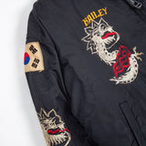 80s Vintage Korean Tailor-Made Souvenir Bomber Jacket - Large