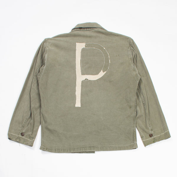 Rare 40s Vintage Prisoner of War '45D' HBT Jacket - Medium