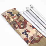 1950s German Army Bundeswehr Leibermuster Zeltbahn Shelter Half Tent Pegs, Poles & Pouch