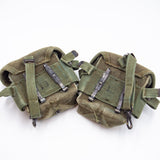 2x Rare 60s Vietnam War M-1956 Short Ammunition Pouch Set