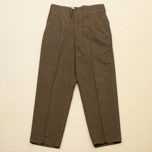 40s WW2 Vintage M1937 Wool Field Trousers - 32x29