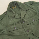 60s Vintage Dutch Army HBT Utility Shirt - Medium