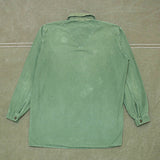 60s Vintage Swedish Army Grandad Shirt - Large
