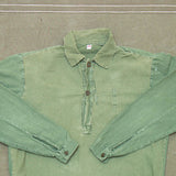 60s Vintage Swedish Army Grandad Shirt - Large
