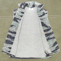 Original 60s Vintage 'Silver' Tigerstripe Vest - X-Small