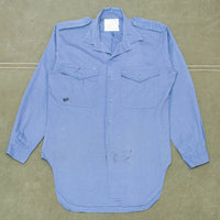 70s Vintage RAF Blue Shirt - Medium