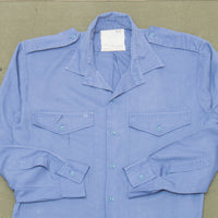 70s Vintage RAF Blue Shirt - Medium