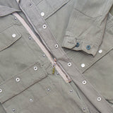 70s Vintage Swiss Army Grey Combat Jacket - Medium