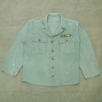 60s Vintage 1st Pattern OG-107 Utility Shirt - Large