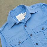 NOS 50s Vintage Royal Navy Blue Working Dress Shirt - Medium