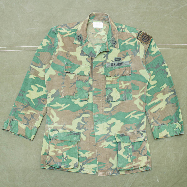 70s Vintage RDF ERDL HWU Combat Coat - Large – Omega Militaria