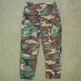 NOS 1982 Vintage Temperate Woodland BDU Combat Trousers - 36x32