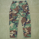 NOS 1982 Vintage Temperate Woodland BDU Combat Trousers - 36x32
