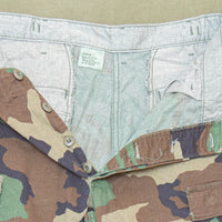 NOS 1982 Vintage Temperate Woodland BDU Combat Trousers - 36x32