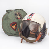 Rare 60s Vietnam War US Army APH-5 Flight Helmet & Patched Carrying Bag