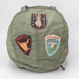 Rare 60s Vietnam War US Army APH-5 Flight Helmet & Patched Carrying Bag