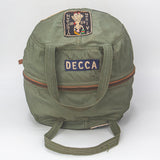 Rare 60s Vietnam War US Army APH-5 Flight Helmet & Patched Carrying Bag