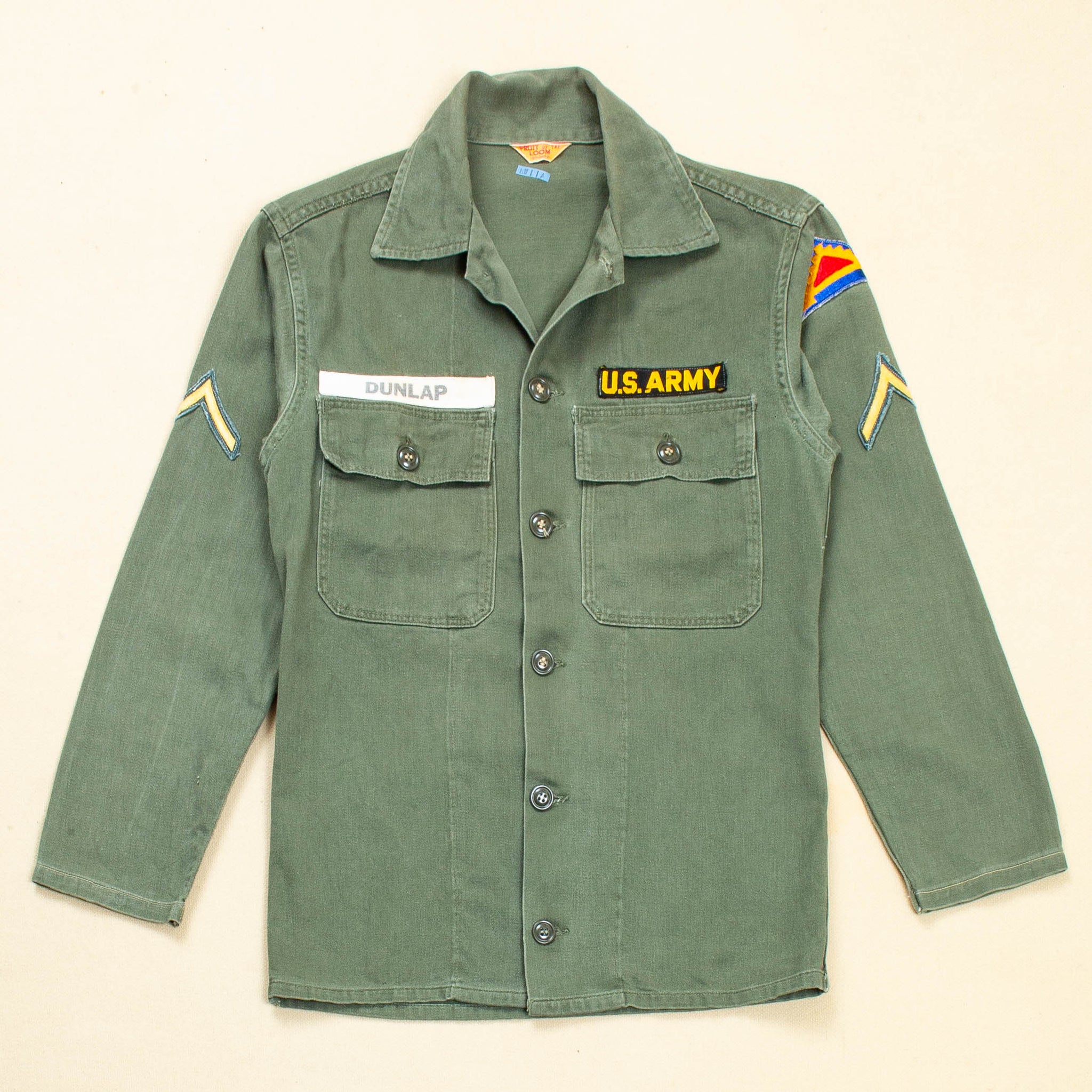 60s Vintage 'Dunlap' OG-107 'Fruit of the Loom' Utility