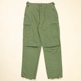 Deadstock 60s Vietnam War Vintage OG-107 Poplin Jungle Trousers - 33x34