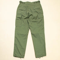 Deadstock 60s Vietnam War Vintage OG-107 Poplin Jungle Trousers - 33x34