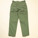 Deadstock 60s Vietnam War Vintage OG-107 Poplin Jungle Trousers - 33x34