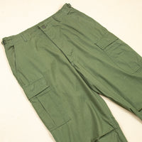 Deadstock 60s Vietnam War Vintage OG-107 Poplin Jungle Trousers - 33x34